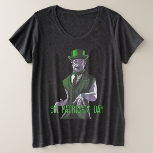 St Patricks Day Gothic Garba Clap Dance Plus Size T_Shirt
