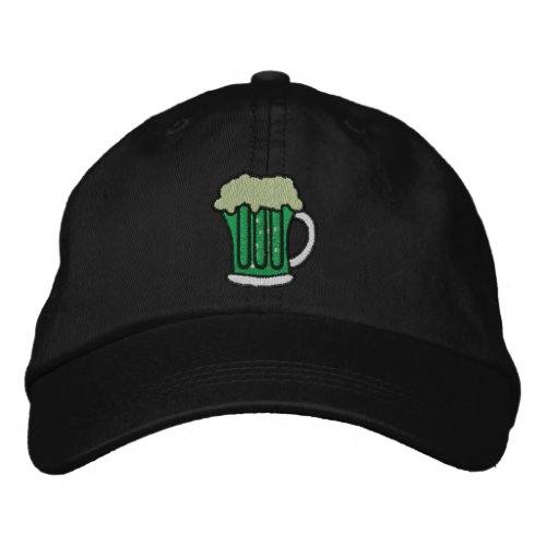 St Patricks Day Green Beer Embroidered Caps