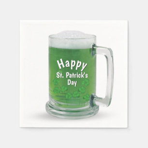 St. Patrick's Day Green Beer Napkins