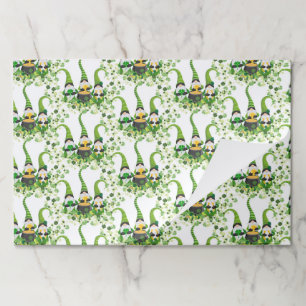 St Patricks Day Green Clovers Old Leprechaun Paper Pad