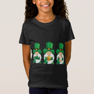 St Patricks Day, green gnomes, Irish saying T-Shirt