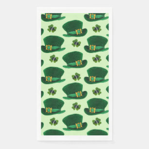 St Patrick's Day Green Hats Paper Guest Towels