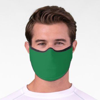 St Patricks Day Green Premium Face Mask by YLGraphics at Zazzle