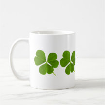 St. Patricks Day Green Shamrock Clover- coffee mug