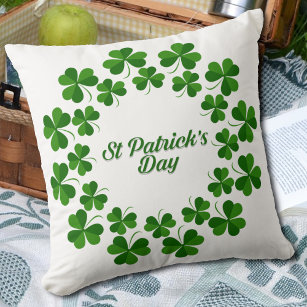 BoredKoalas Funny St. Patrick's Day Pillows Irish Irish You were Naked Pun  Leprechaun Funny St Patricks Day Throw Pillow, 16x16, Multicolor