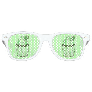 St. Patrick's Day Green Shamrock Cupcake Shades