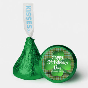 St Patrick's Day Green Shamrock Party Personalized Hershey®'s Kisses®