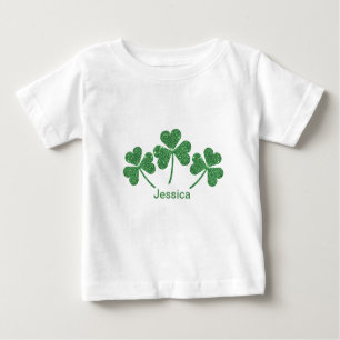 St. Patrick's Day Green Shamrock Vine Irish Party  Baby T-Shirt