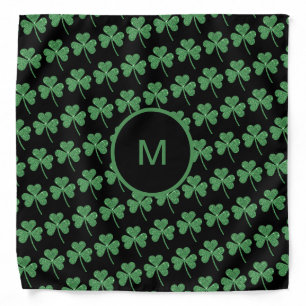 St. Patrick's Day Green Shamrock Vine Irish Party  Bandana