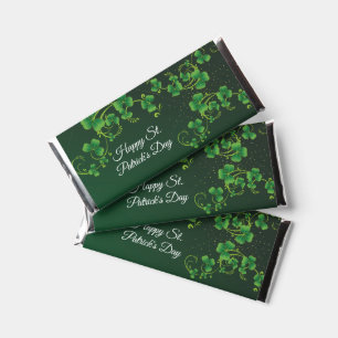 St. Patrick's Day Green Shamrock Vine Irish Party  Hershey Bar Favors