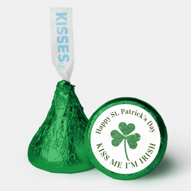 St. Patrick's Day Green Shamrock Vine Irish Party  Hershey®'s Kisses® (Front)