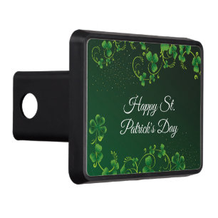 St. Patrick's Day Green Shamrock Vine Irish Party Hitch Cover