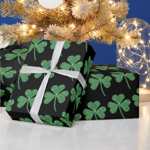St Patricks Day Green Shamrock Vine Irish Party  Wrapping Paper