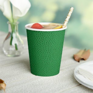 St Patrick's Day Green Skin Texture Paper Cups