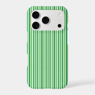 St. Patrick's Day Green Stripes Pattern iPhone 17 Pro Case