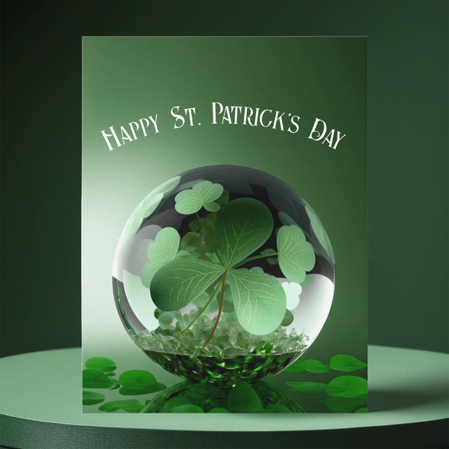 St. Patrick's Day Green World Postcard (Creator Uploaded)