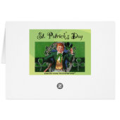 St. Patrick's Day Greeting Card (Back Horizontal)