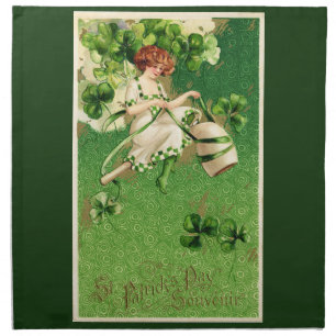 St. Patrick's Day Greeting Napkin