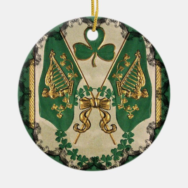 St. Patricks Day Greeting Ornament (Front)