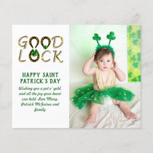 St Patrick's Day Greeting PHOTO Cards BUDGET