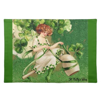 St. Patrick's Day Greeting Place Mat by vintageamerican at Zazzle