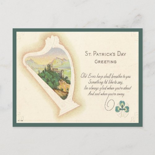 St Patricks Day Greeting Postcard