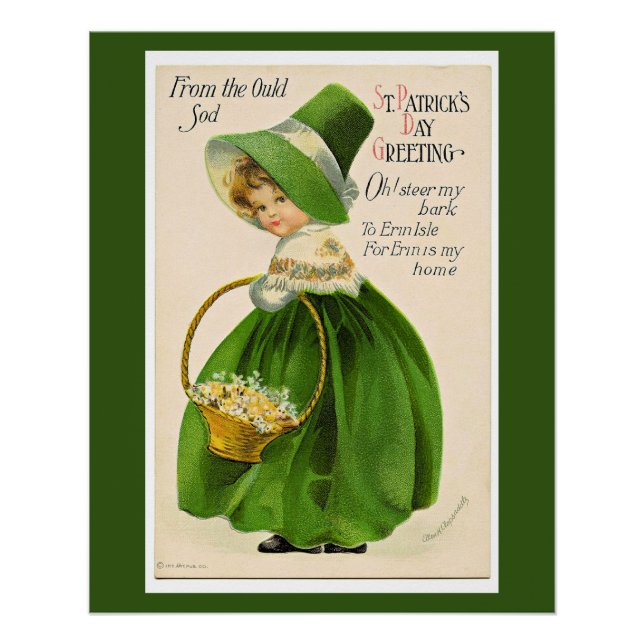 St. Patrick's Day Greeting, Poster (Front)