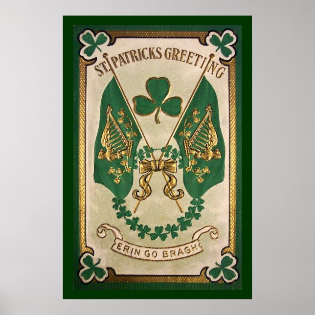 St. Patricks Day Greeting Poster (Front)