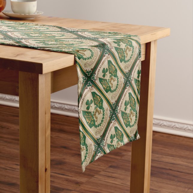 St. Patricks Day Greeting Table Runner (In Situ)