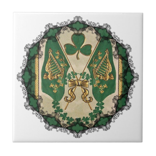 St. Patricks Day Greeting Tile (Front)