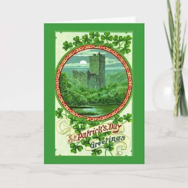St Patrick's Day greetings Card (Front)