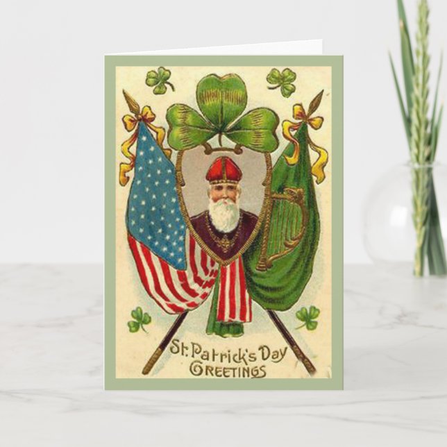 St. Patrick's Day Greetings Card (Front)