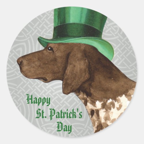 St Patricks Day GSP Classic Round Sticker