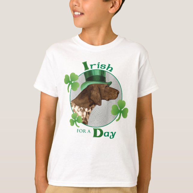St. Patrick's Day GSP T-Shirt (Front)