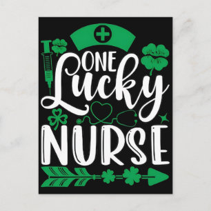 St patrick's day hand drawn lettering and calligra holiday postcard