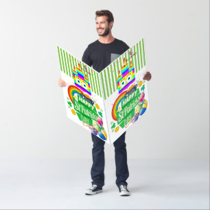 St. Patrick's Day Happy Birthday Card Large