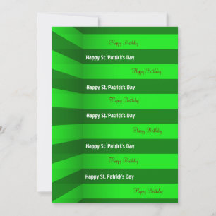 St. Patrick's Day Happy Birthday Invitation