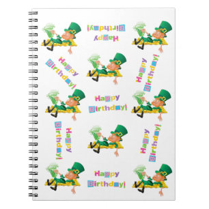 St. Patrick's Day Happy Birthday Notebook