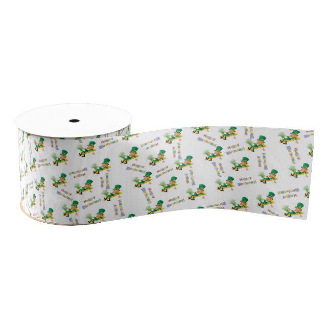 St. Patrick's  Day Happy Birthday Ribbon (Spool)