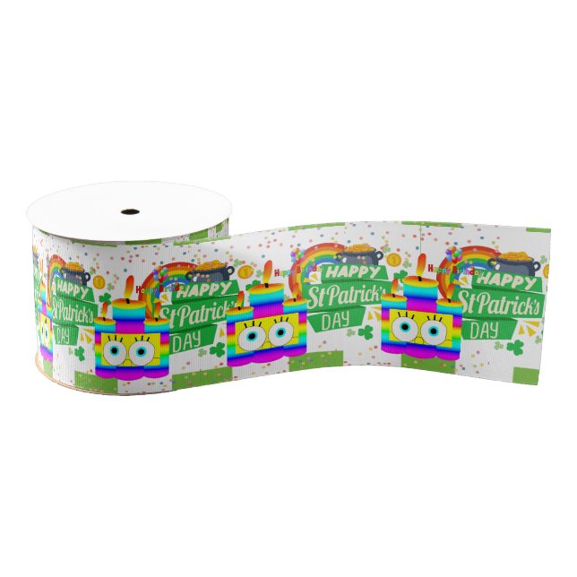 St. Patrick's  Day Happy Birthday Ribbon (Spool)