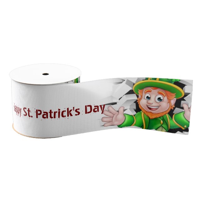 St. Patrick's  Day Happy Birthday Ribbon (Spool)