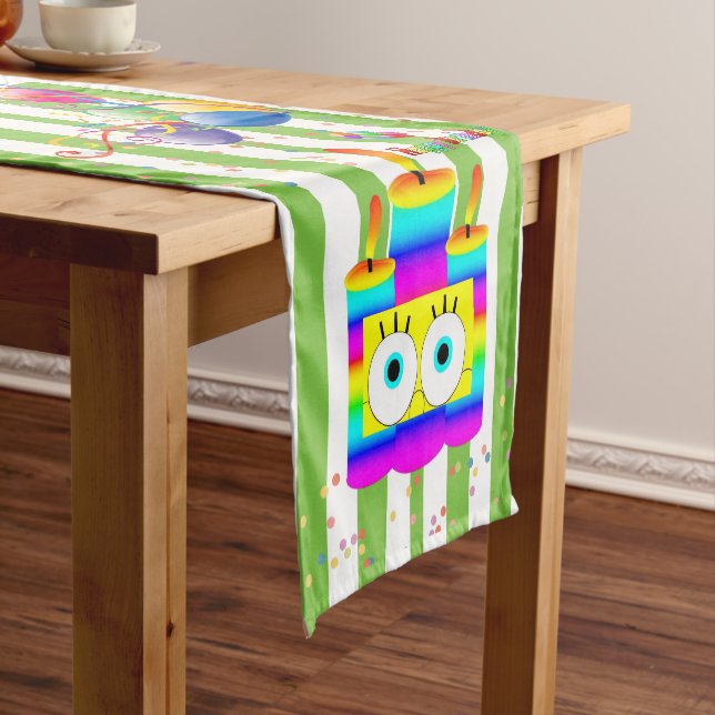 St. Patrick's Day Happy Birthday Table Runner (In Situ)