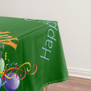 St. Patrick's Day Happy Birthday Tablecloth 