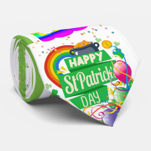 St. Patrick's Day Happy Birthday Tie