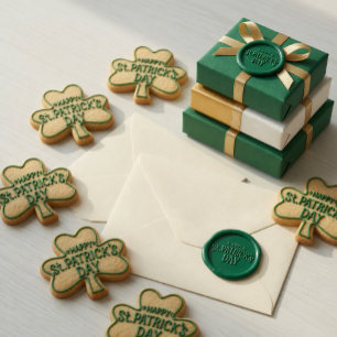 St. Patrick's Day Happy Clover Wax Seal Stickers