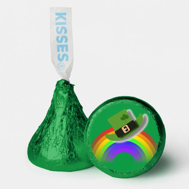St Patricks Day Hat and Rainbow  Hershey®'s Kisses® (Front)