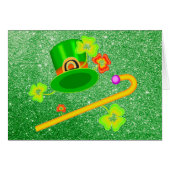 St. Patrick's Day Hat & Cane Apple Green (Front Horizontal)