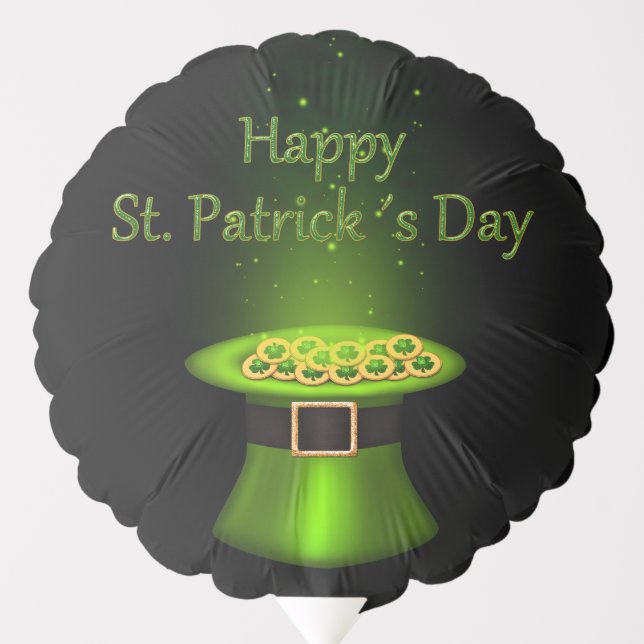 St. Patrick's Day Hat Coins Balloon (Front)