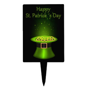 St. Patrick's Day Hat Coins Cake Topper
