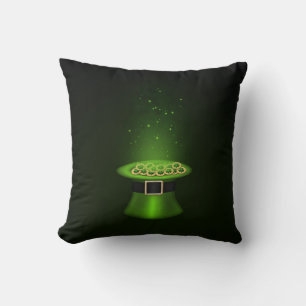 St. Patrick's Day Hat Coins- Pillow